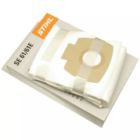 5 Filter Bags for Stihl SE61, SE61E Vacuums - OEM 49015009004