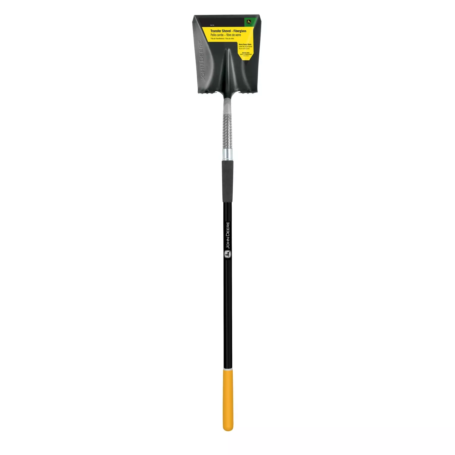 59 In. Steel Square Transfer Shovel With Fiberglass Handle
