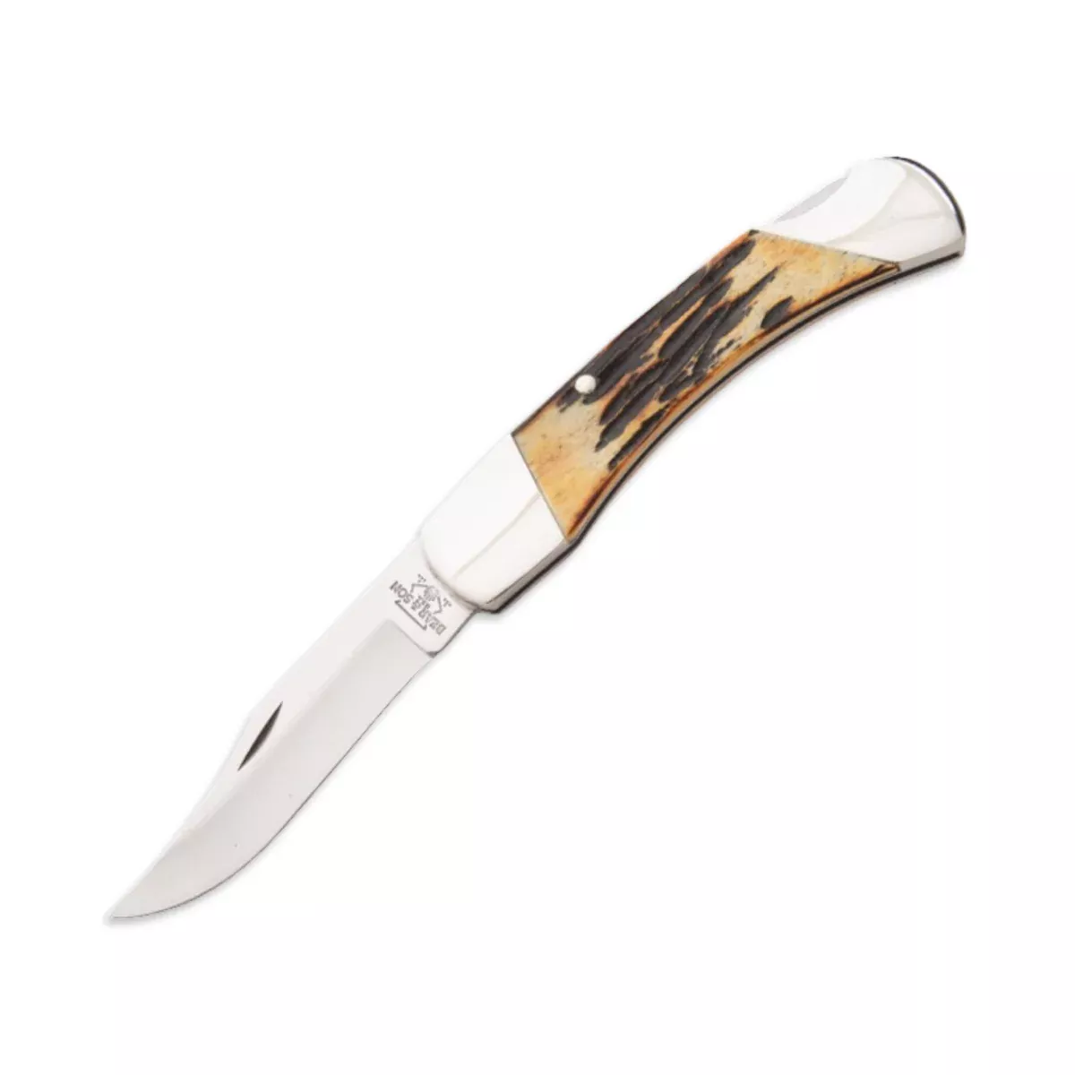Bear & Son 505 - Genuine India Stag Lockback