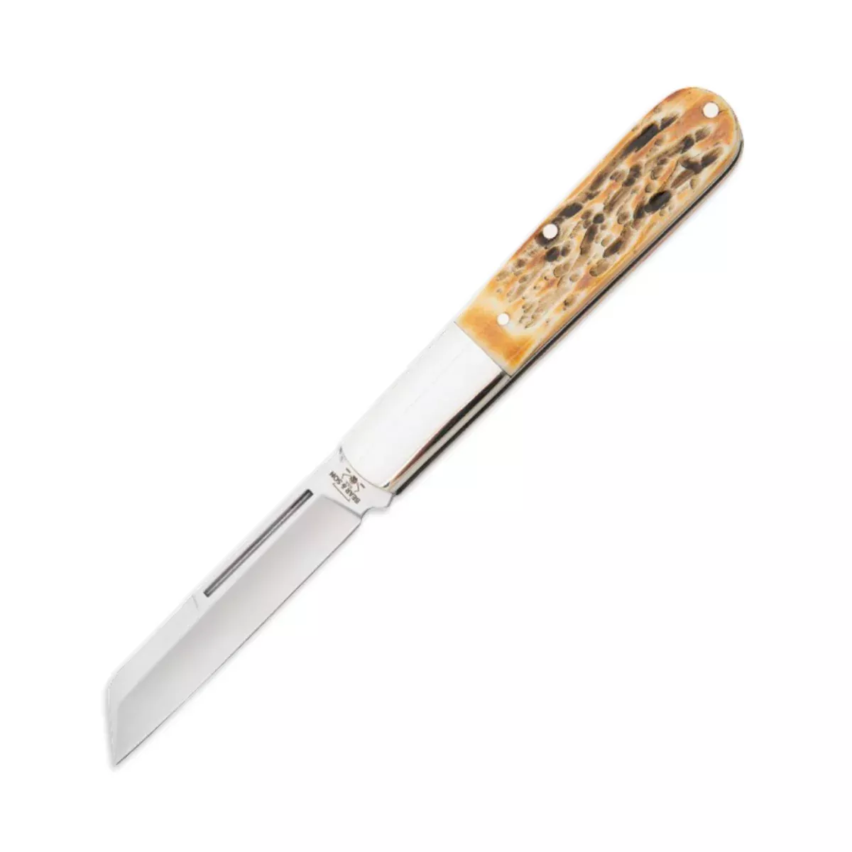 Bear & Son 5180 - Genuine India Stag Bone Large Sheepfoot Barlow