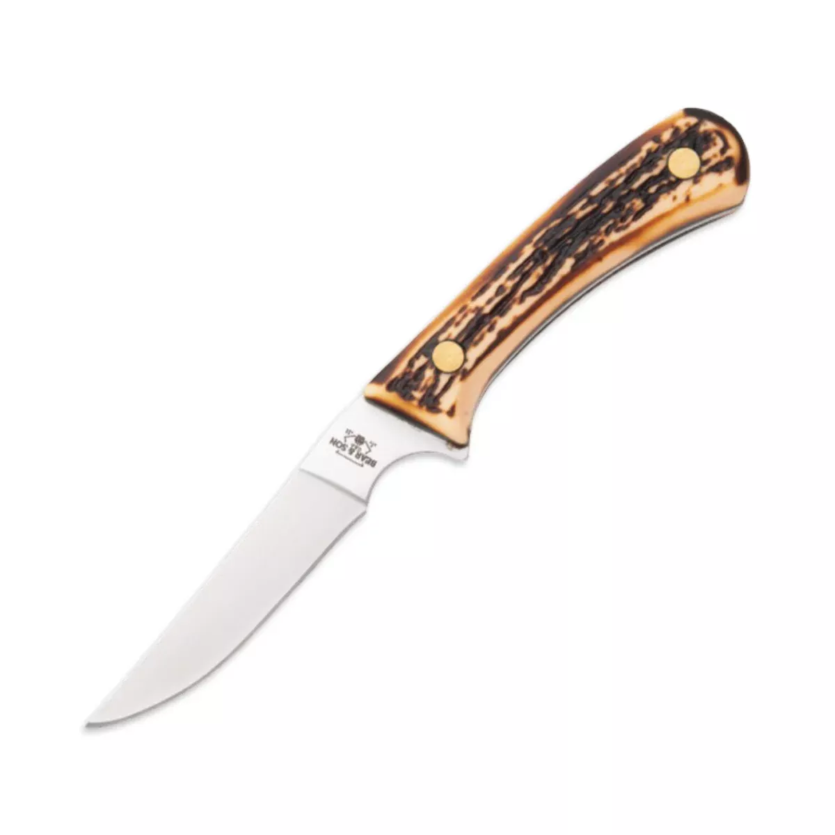 Bear & Son 751 - Stag Derlin Bird & Trout Knife w/ Leather Sheath
