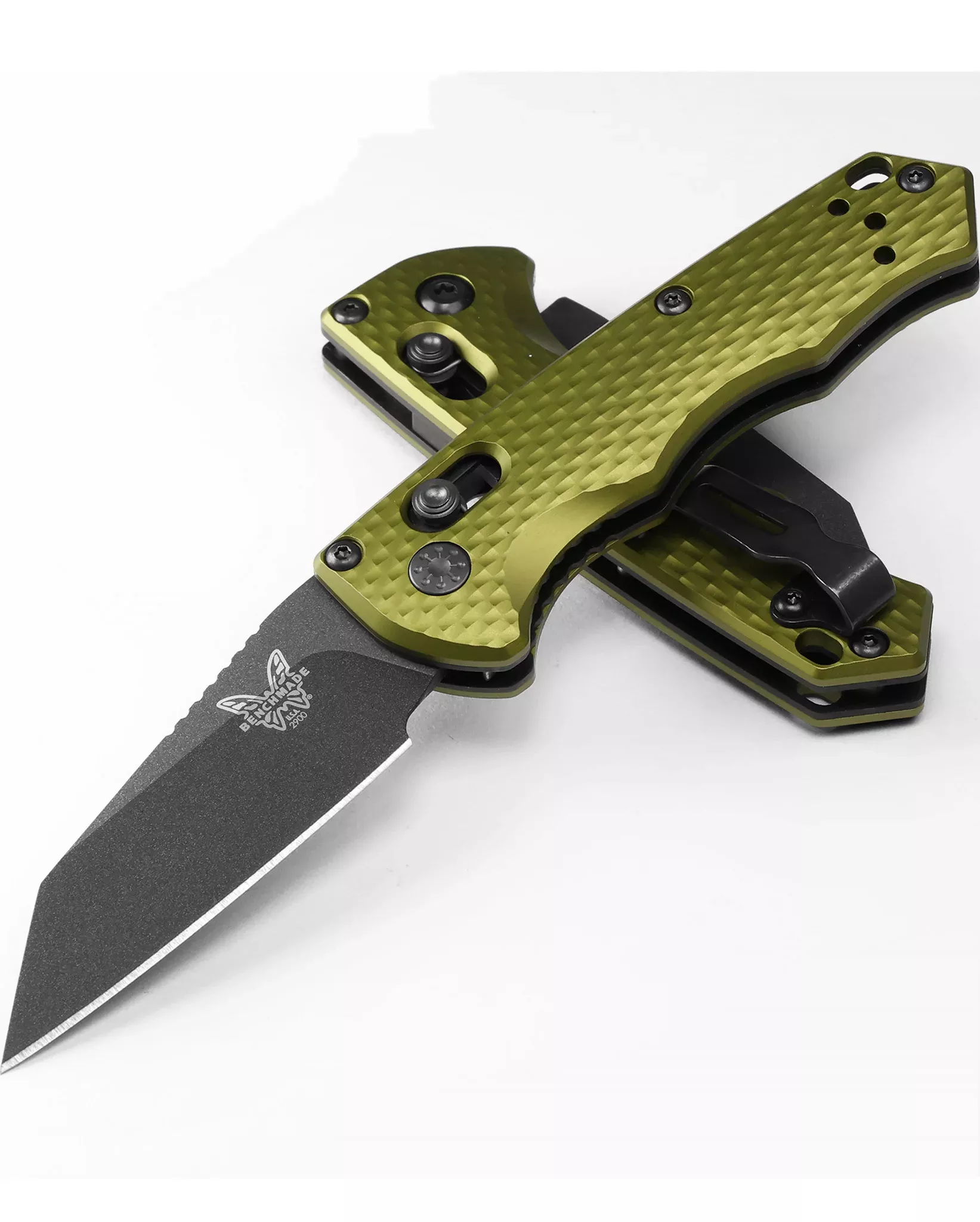 Benchmade Auto Immunity - CPM-M4 Blade - Woodland Green Aluminum Handle - 2900BK-2 - CLOSEOUT