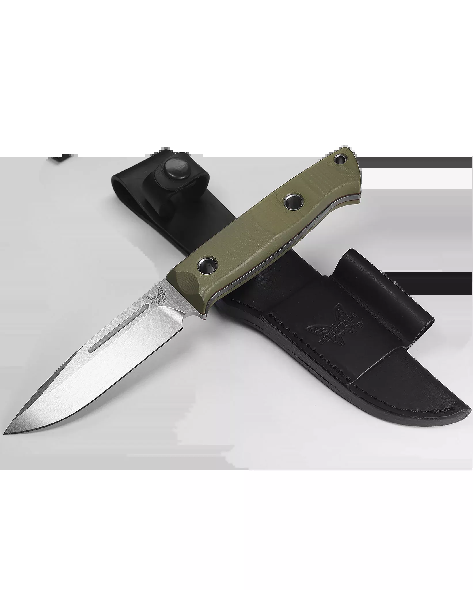 Benchmade Bushcrafter - CPM-S30V Blade - OD Green G10 Handle - 163-1