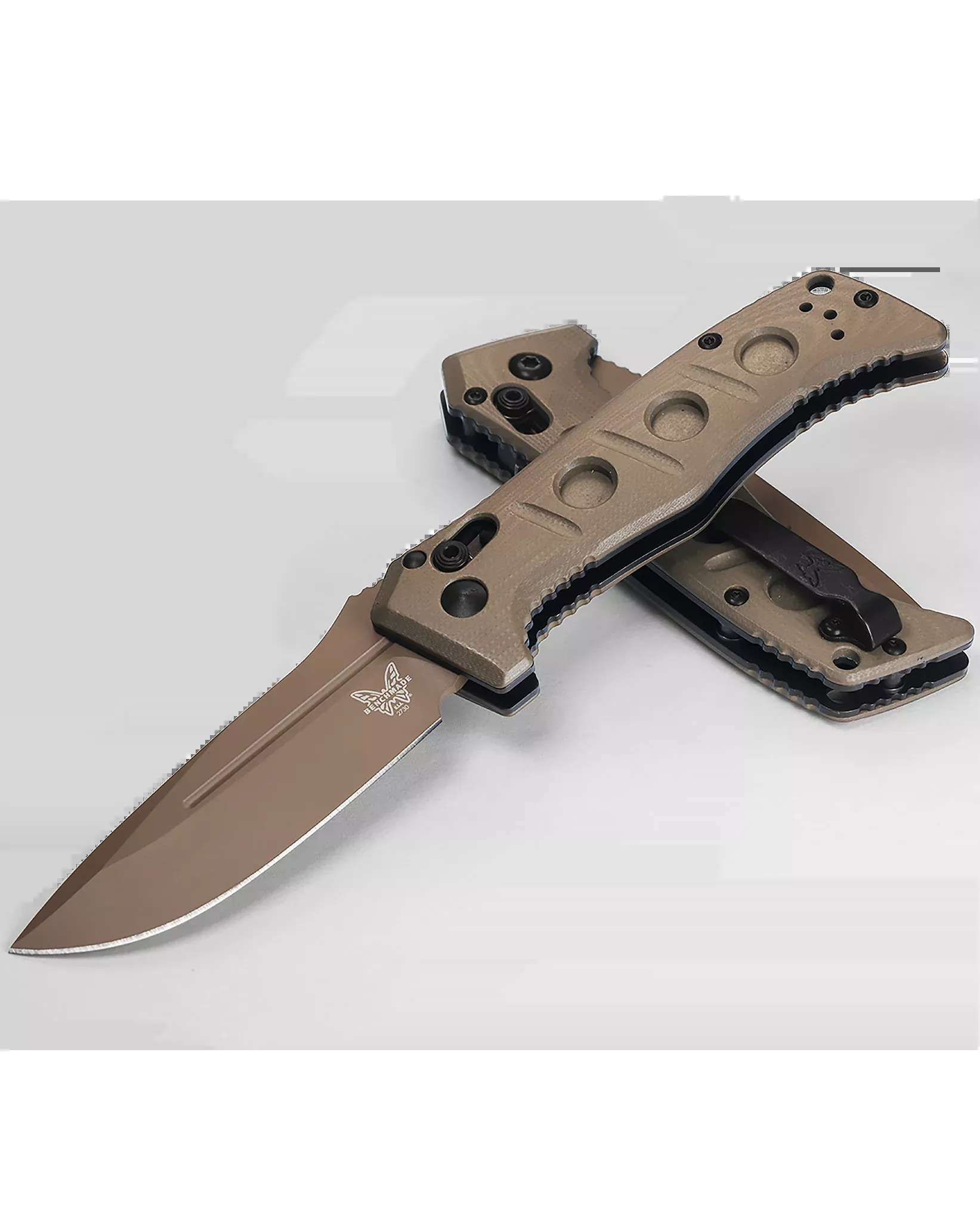Benchmade Mini Auto Adamas - CPM-CruWear - OD Green G10 - 2730FE-2
