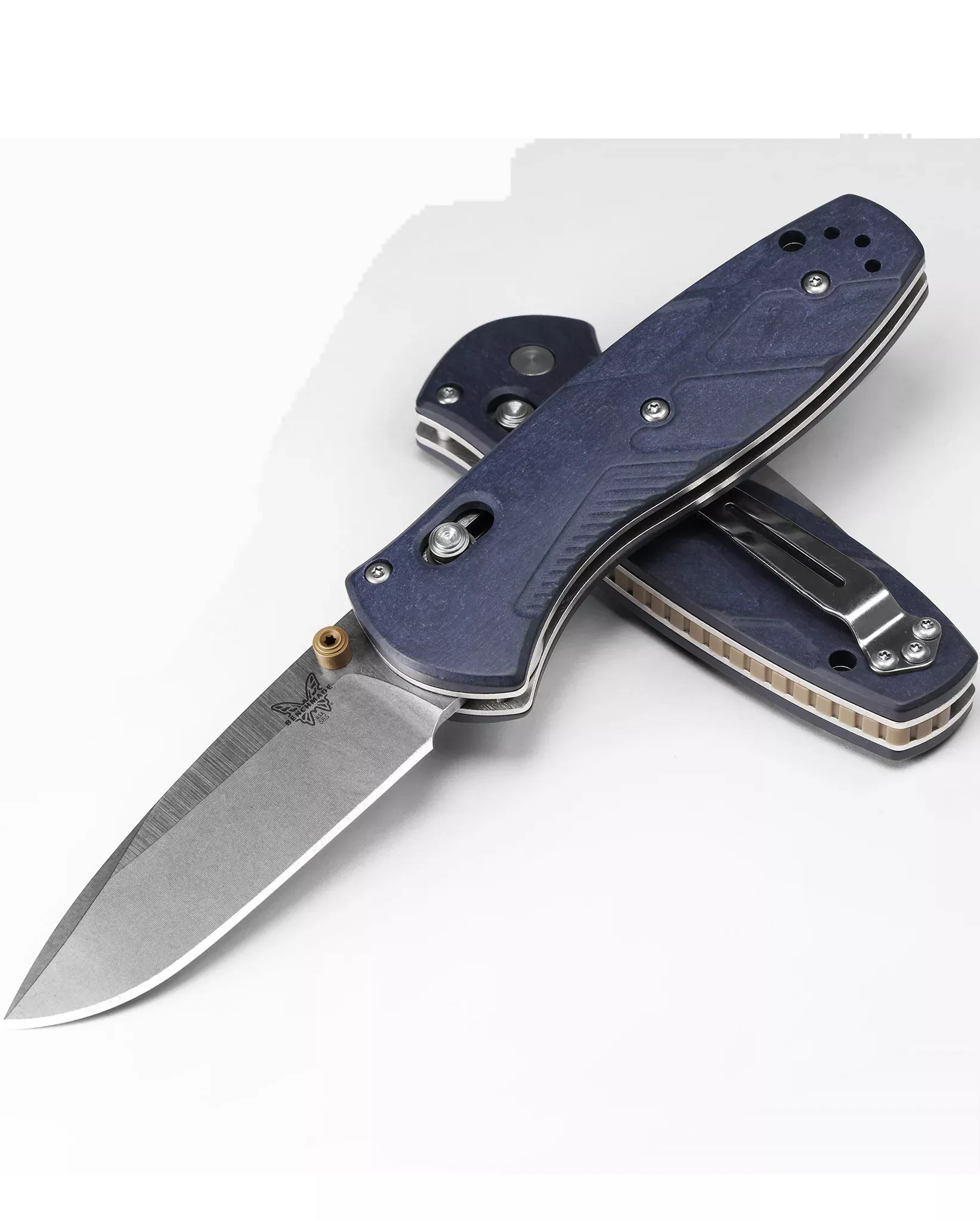 Benchmade Mini Barrage - Blue Canyon Richlite Handle - CPM-S30V - 585-03 - CLOSEOUT