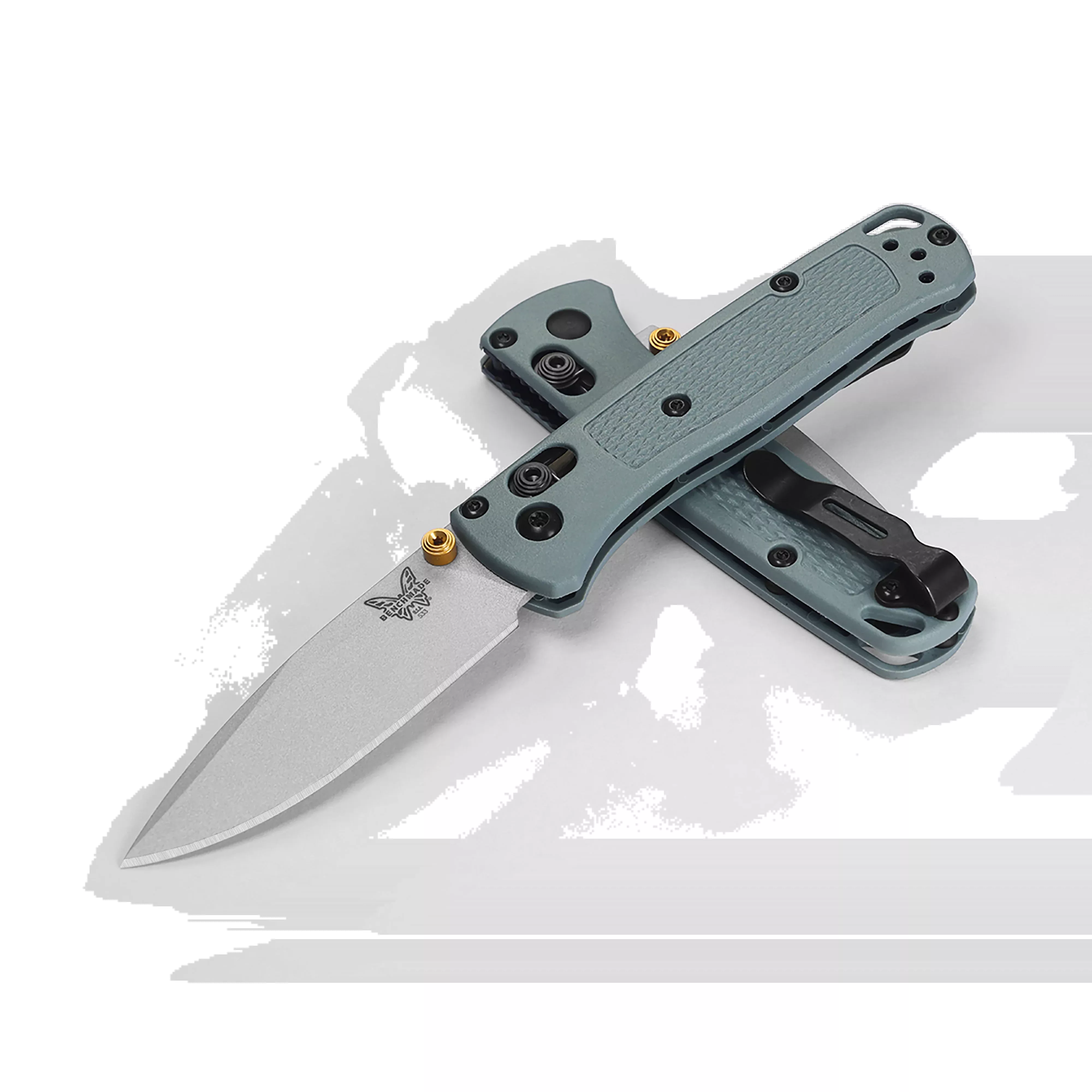 Benchmade Mini Bugout - AXIS Lock - Sage Green Grivory - 533SL -07