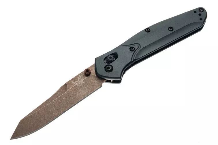 Benchmade Osborne 940FE-2601 - Taiga Green Aluminum - FDE Coated S90V Blade