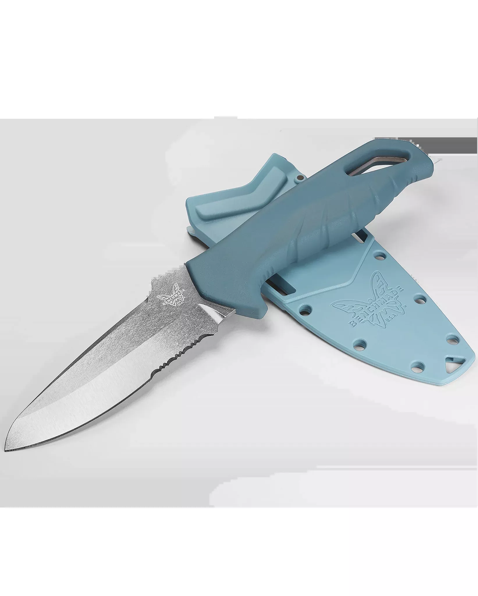 Benchmade Undercurrent - Depth Blue Santoprene Handle - CPM-Magnacut - 18040S