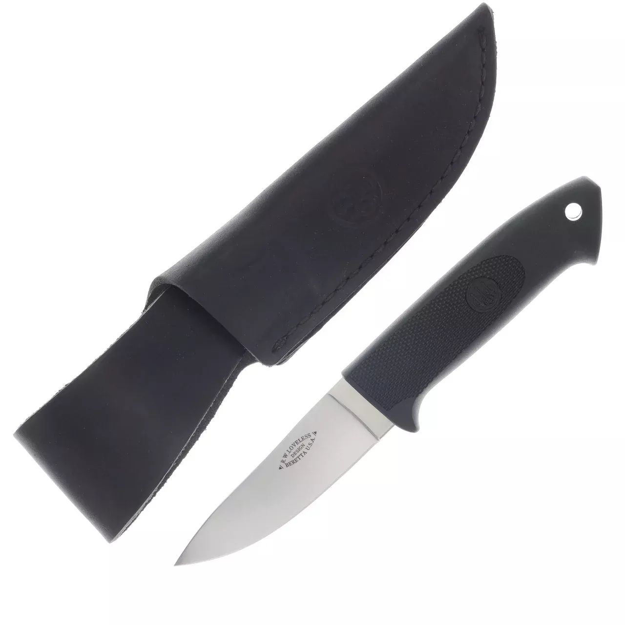 Beretta Loveless Skinner - Zytel Black Handle - AUS-8 Blade - JK205A02