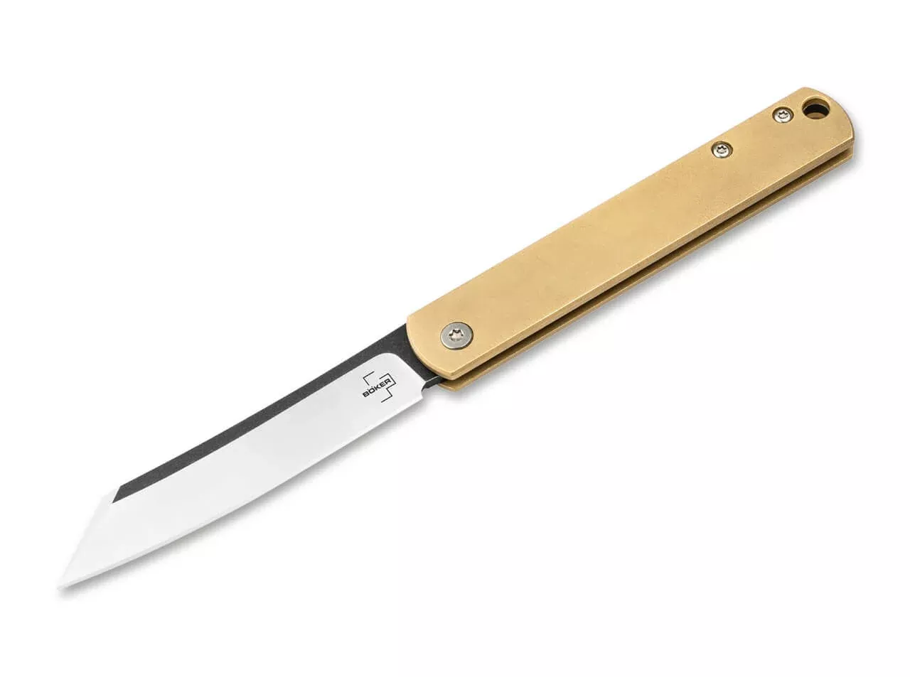 Boker Plus Zenshin 42 - Brass Handle - 440C Blade - 01BO369