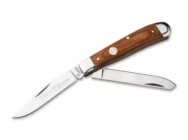Boker Treebrand Trapper - Brown Canvas Micarta - D2 Blade - 110889