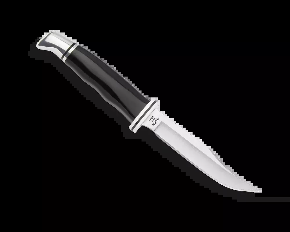 Buck 102 Woodsman Knife - Black Phenolic Handle - 420HC - 2628