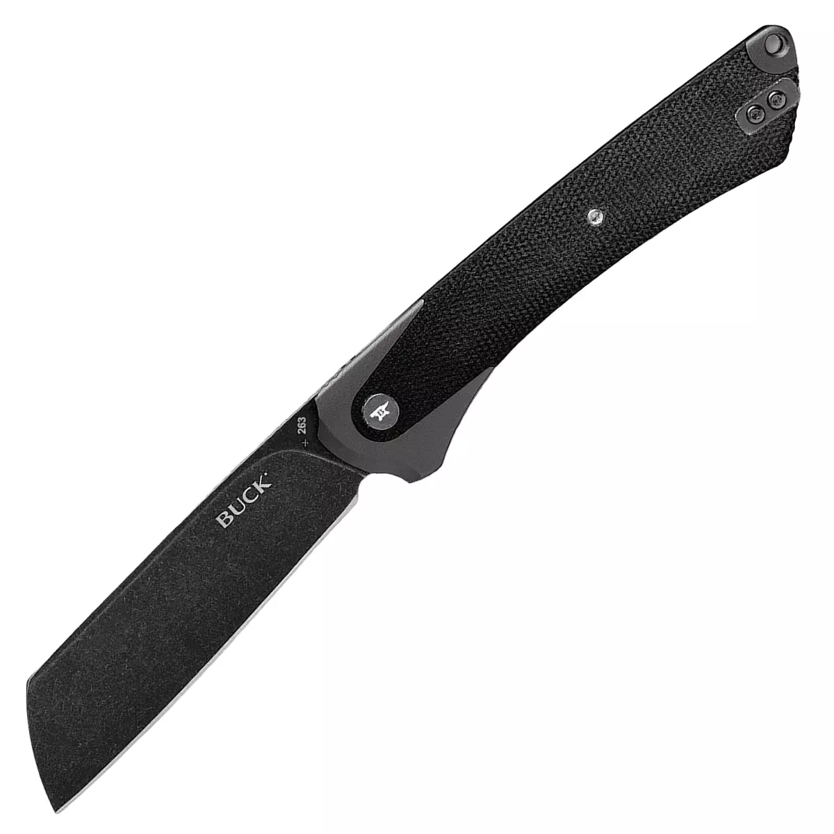 Buck 263 HiLine XL - Black Micarta Handles - D2 Blade - 13553