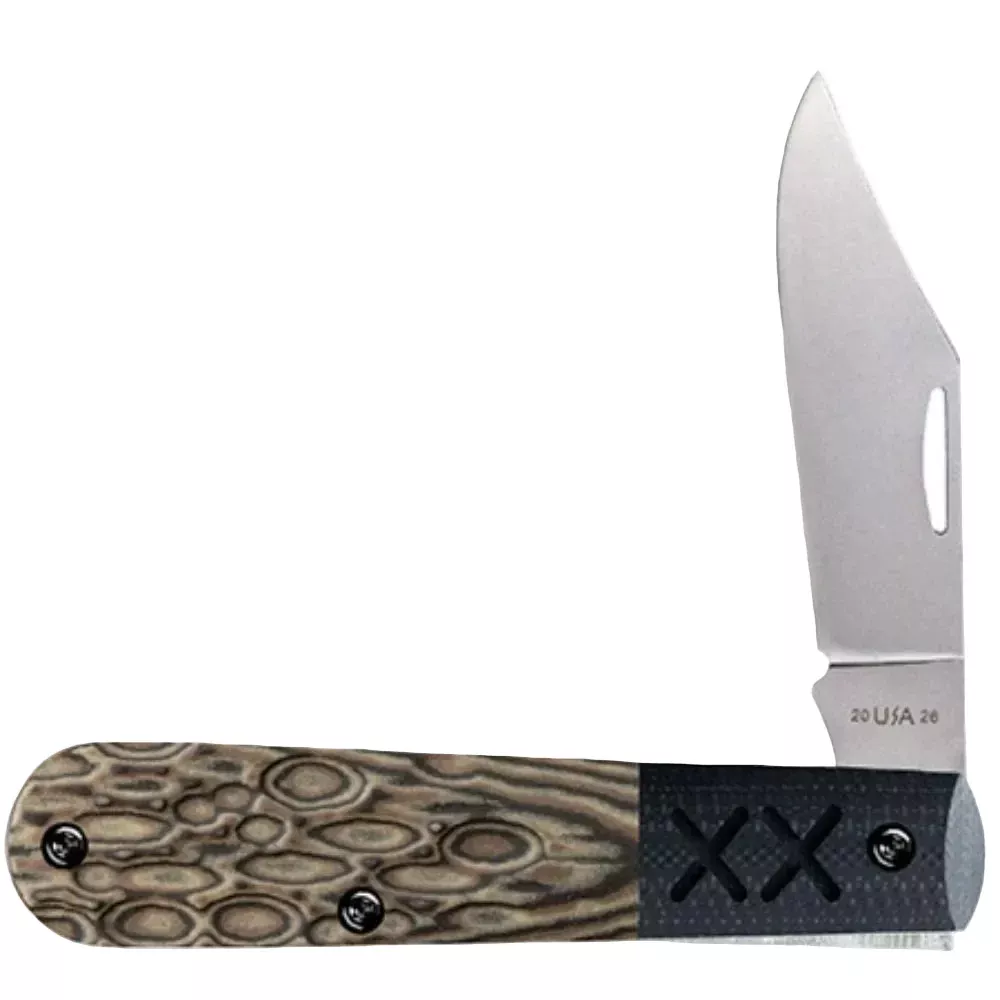 Case Crossroads XR Barlow - Luna Richlite Handle, Black G-10 Bolster - S35VN Clip Point Blade - 53165