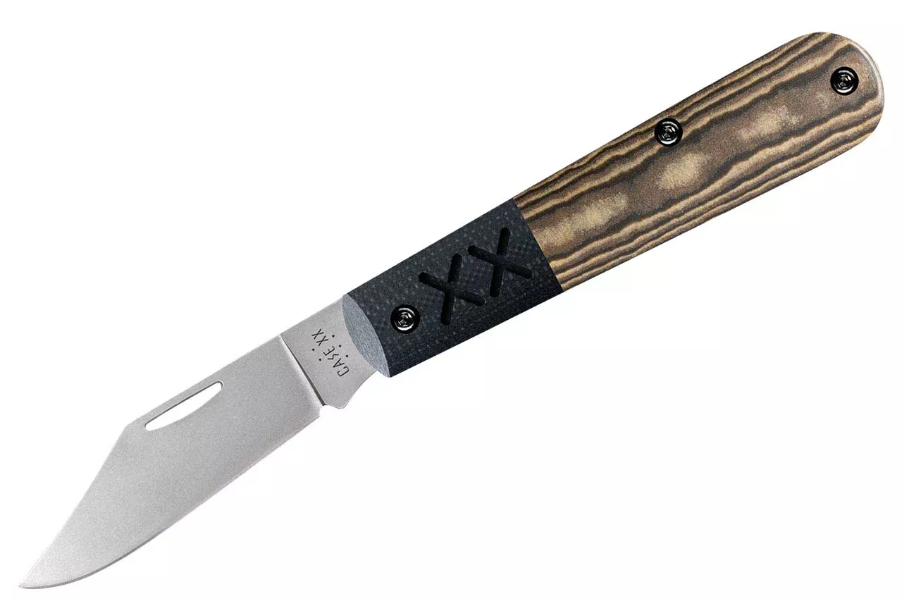 Case Smooth Crossroads XR Barlow - Black & Tan Richlite - Black G-10 Bolster - Stonewashed S35VN Blade - 53161