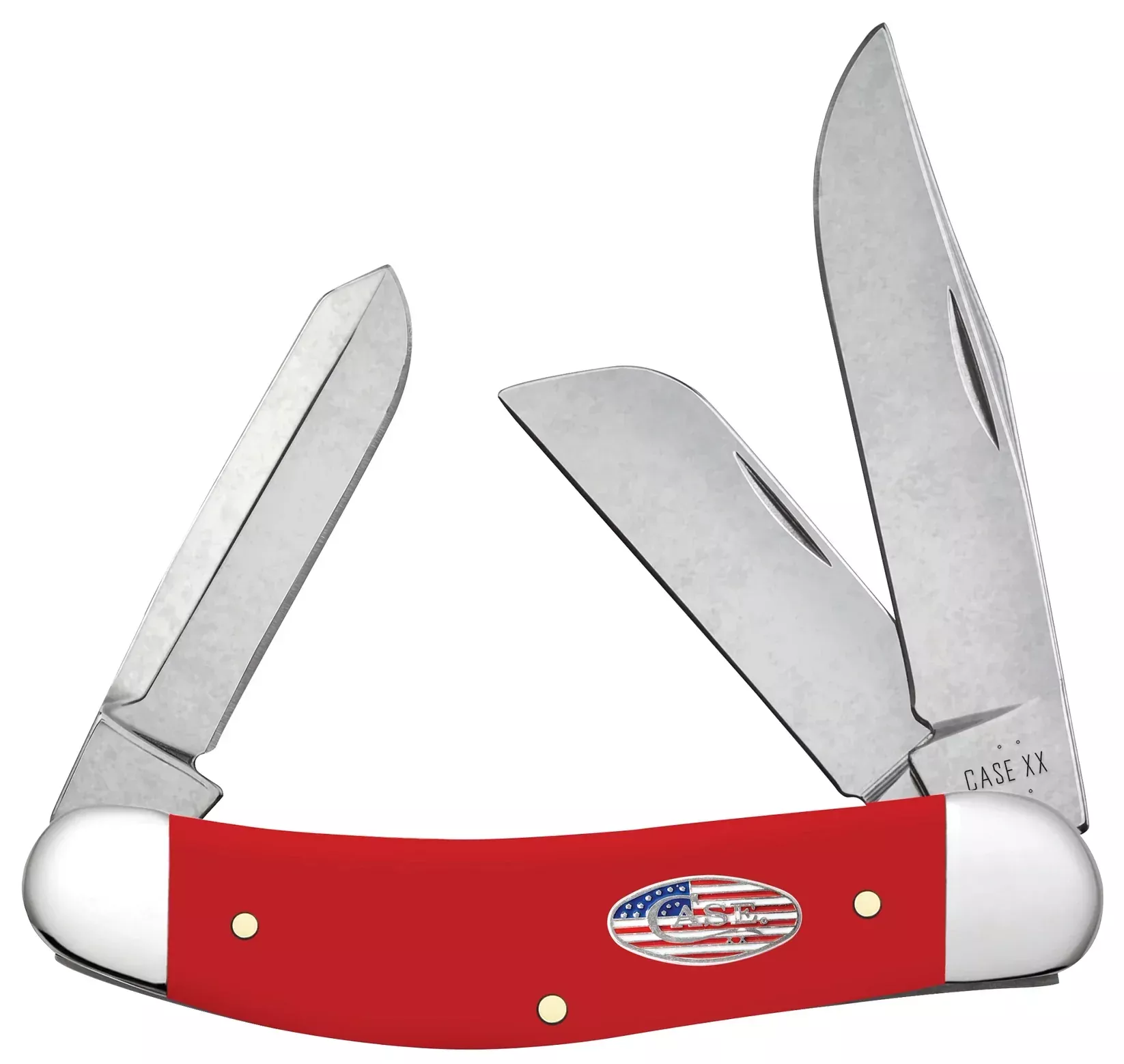 Case XX American Workman Sowbelly - Smooth Red Synthetic - Carbon Steel - 73934