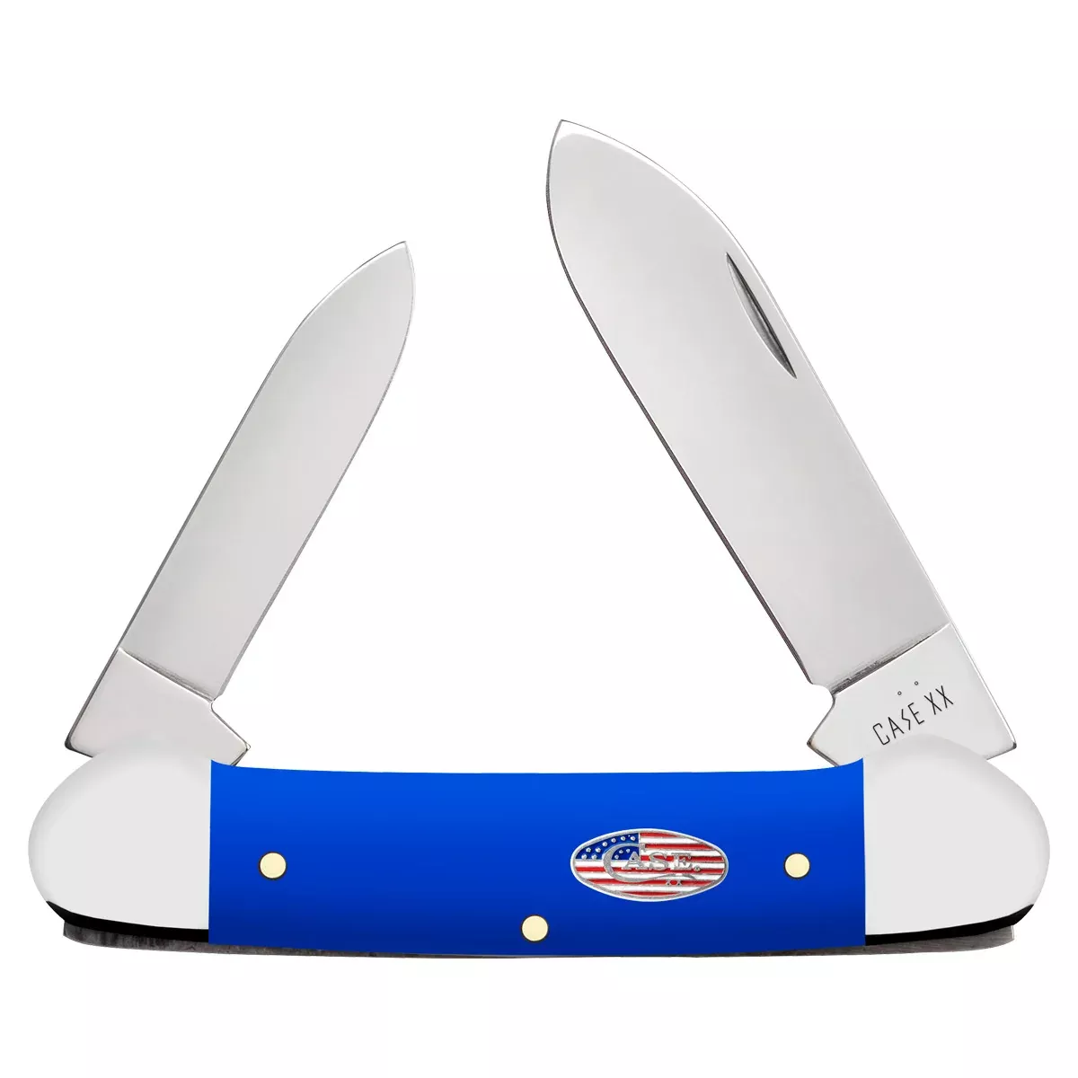 Case XX Canoe - Royal Blue Smooth Synthetic Handle - Tru-Sharp Steel - 16404