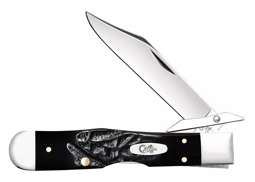 Case XX Cheetah Cub - Jigged Rough Black Synthetic - Tru-Sharp Steel - 18243