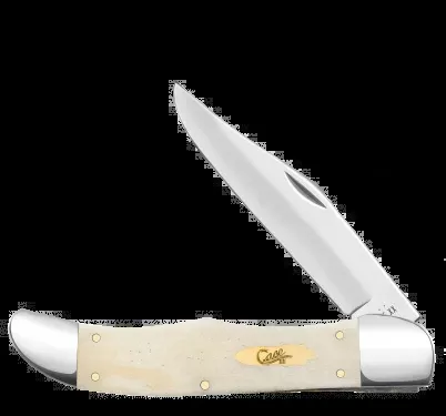 Case XX™ Folding Hunter - Smooth Natural Bone - Tru-Sharp Stainless - 11024