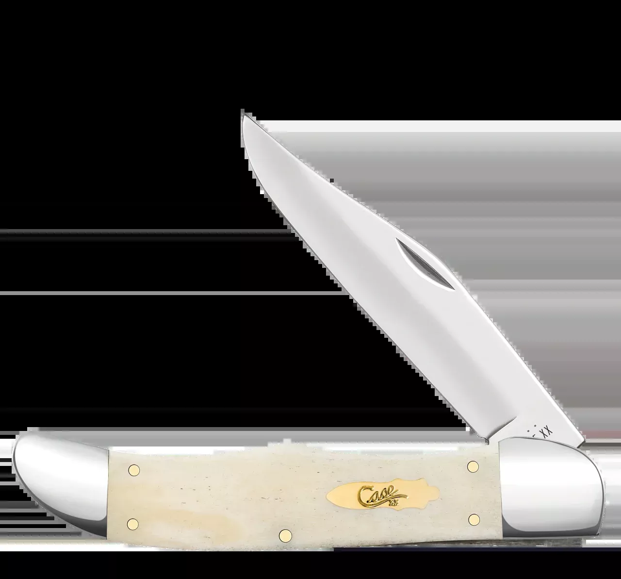 Case XX™ Folding Hunter - Smooth Natural Bone - Tru-Sharp Stainless - 11025