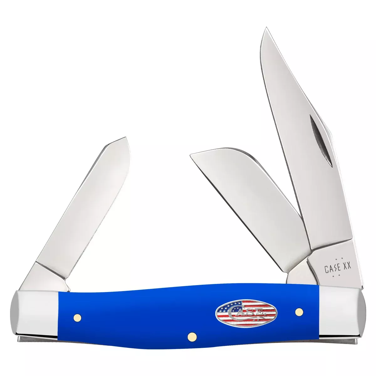 Case XX Large Stockman - Royal Blue Smooth Handle - Tru-Sharp Steel - 16405