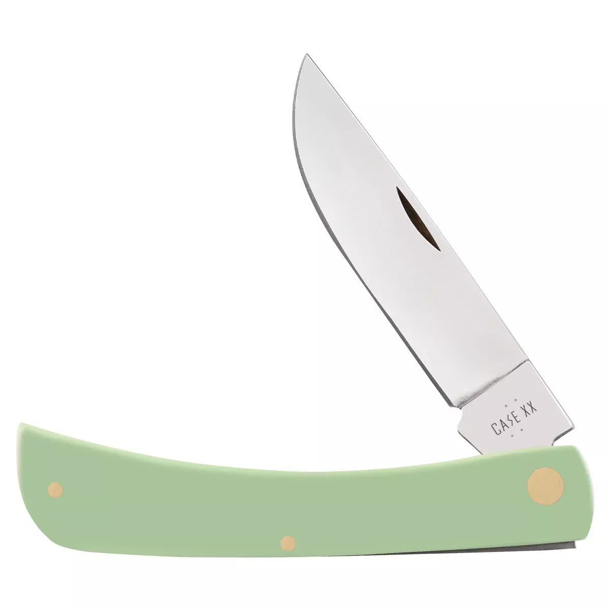 Case XX Sod Buster - Mint Green Smooth Synthetic Handle - Tru-Sharp Stainless Steel - 63837