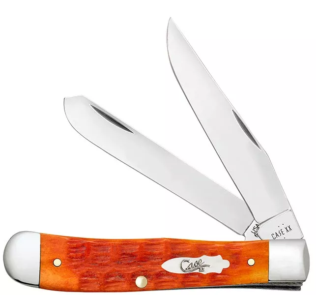 Case XX Trapper - Tequila Sunrise Crandall Jigged Bone - Tru-Sharp Steel - 57530