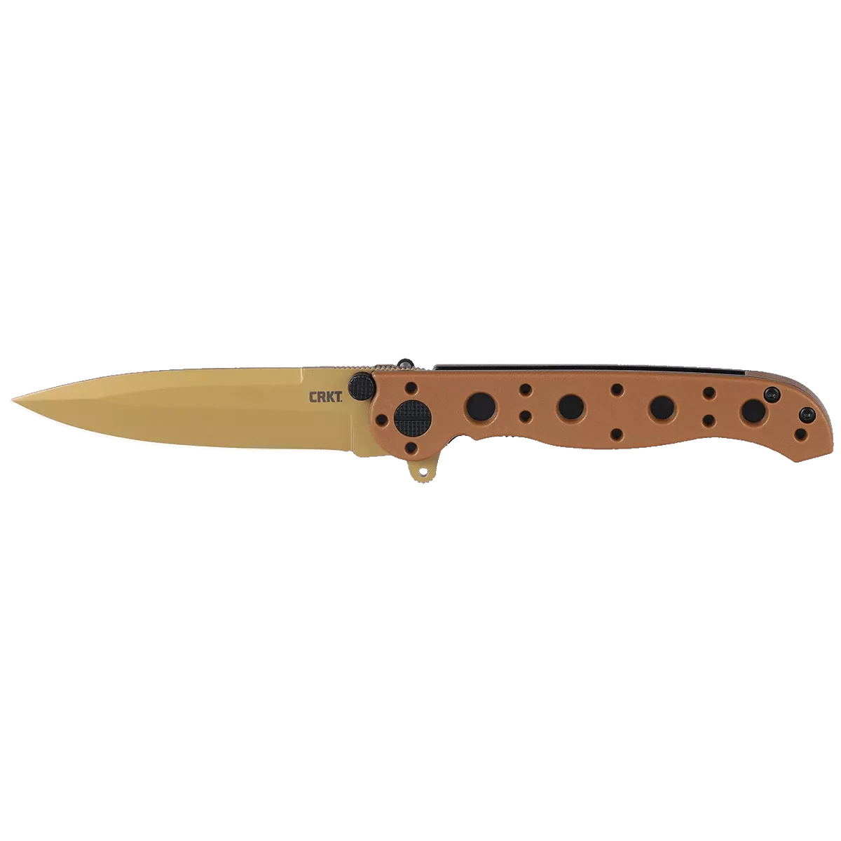 CRKT Carson M16-01DZ - Spear Point - Desert Tan GFN Handle Frame Lock Knife - D2 Steel