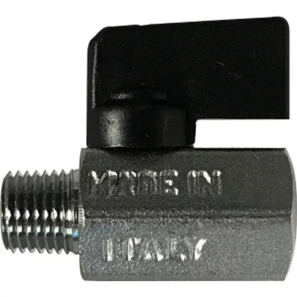 CWS Chrome 1/2'' MPT x 1/2'' FPT Mini Ball Valve