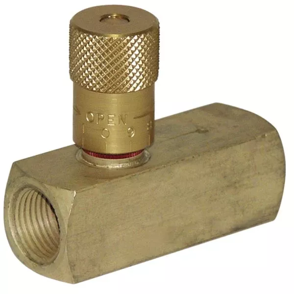 Deltrol Brass 1/2'' FPT Flow Control Needle Valve