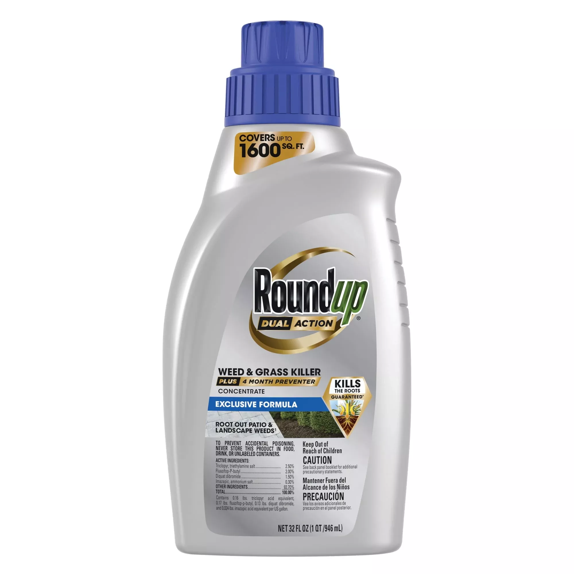 Dual Action Weed And Grass Killer Concentrate 32 Oz