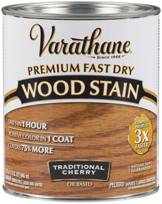 Fast Dry Oil-based Interior Wood Stain Traditional Cherry 1 Quart