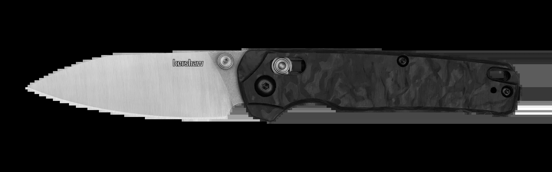 Kershaw Belair Carbon Fiber - DuraLock - KVT Ball Bearings - CPM-MagnaCut Steel - 6105CF