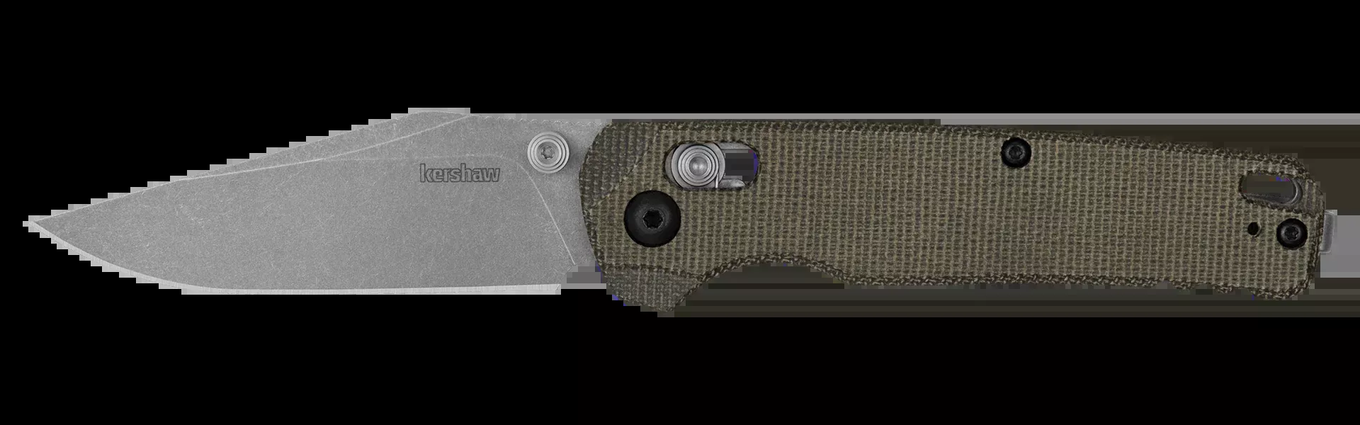 Kershaw Belair Clip Point - DuraLock - KVT Ball Bearings - Micarta Handle - CPM-MagnaCut Steel - 6106