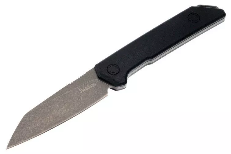Kershaw Mini Iridium Fixed Blade - Black Linen Micarta - Working Finish D2 Blade - 1051