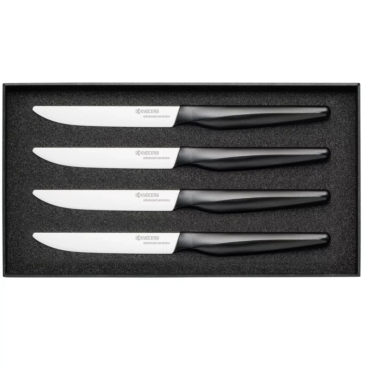 Kyocera 4pc Micro Serrated Ceramic Steak Knife Set