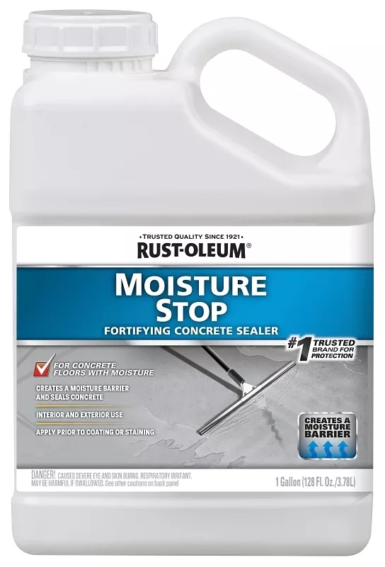 Moisture Stop Concrete Sealer, 1 Gallon, Water-resistant Protective Coating