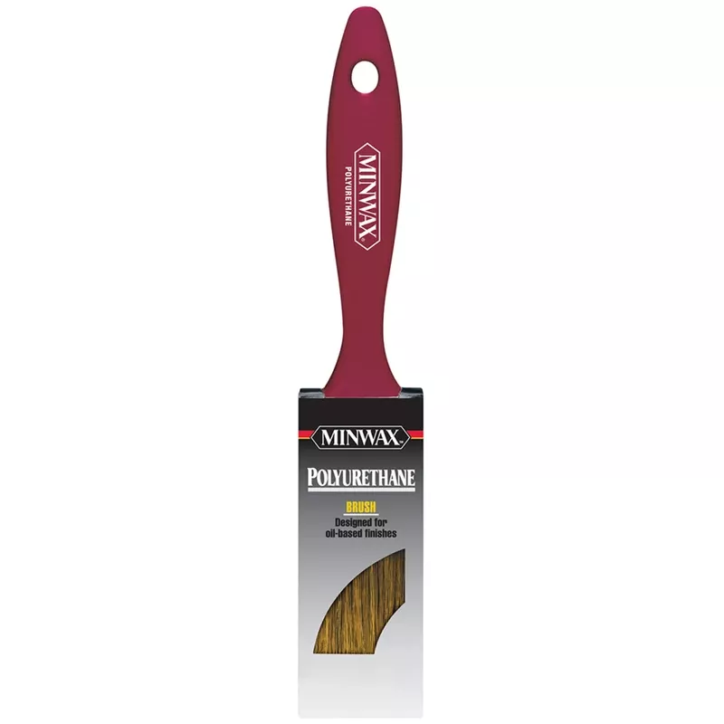 Polyurethane Stain Brush With White China Bristle, 1.5 Inch Width