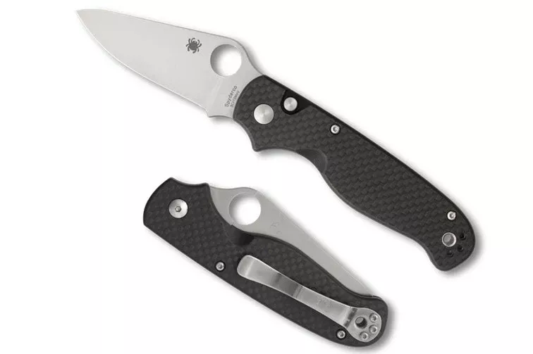 Spyderco ButtonUp - Carbon Fiber Handles - Satin Blade - C275CFP