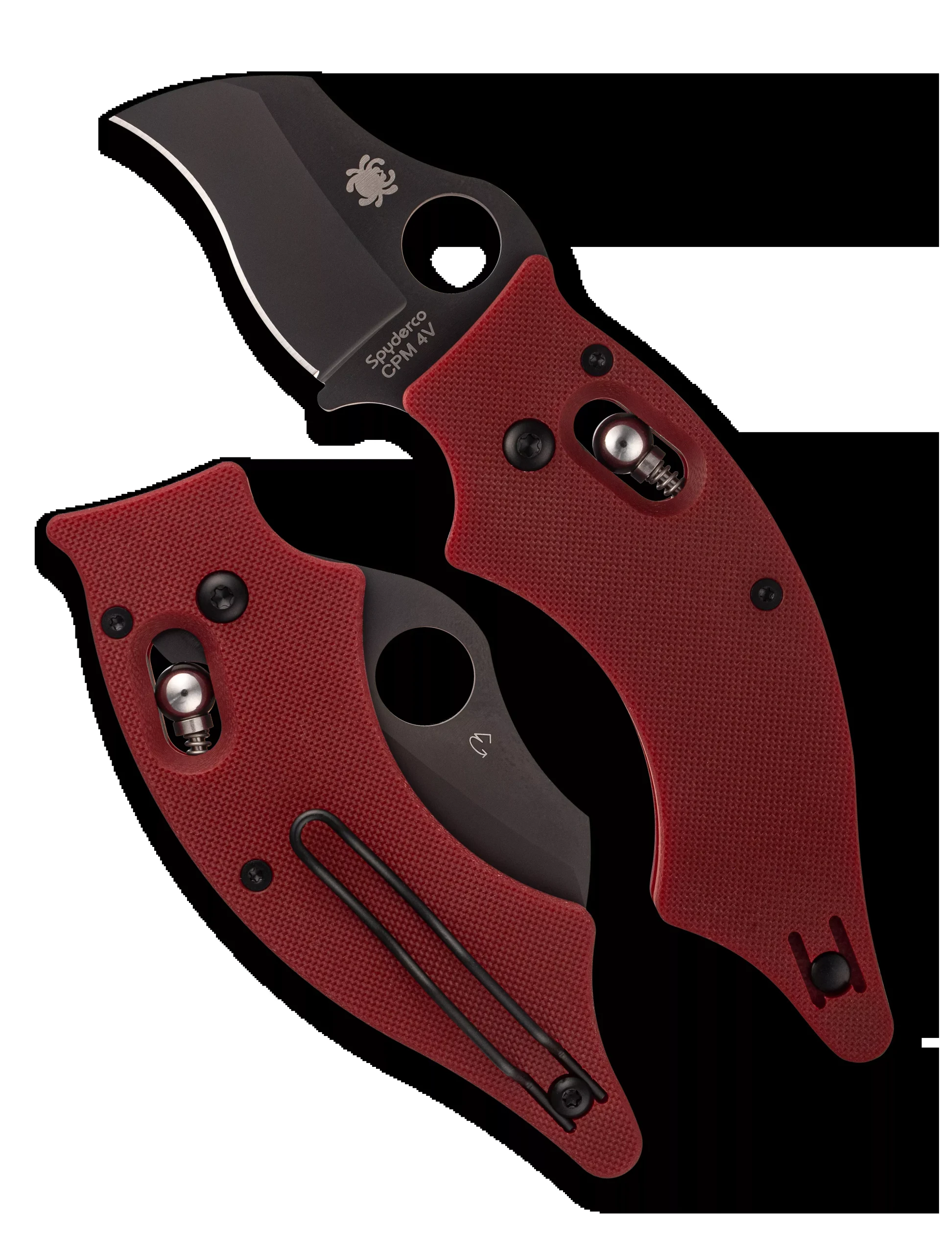 Spyderco Dodo - Red G10 - Black CPM-4V Blade - St. Nick's Knives Exclusive - C80GPRDBK