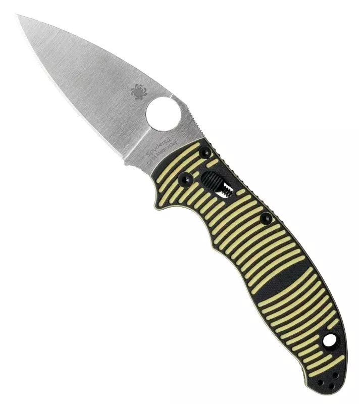 Spyderco Manix 2 Salt - Yellow/BLK G10 Handle - MagnaCut Blade - C101GBKYLMCP2