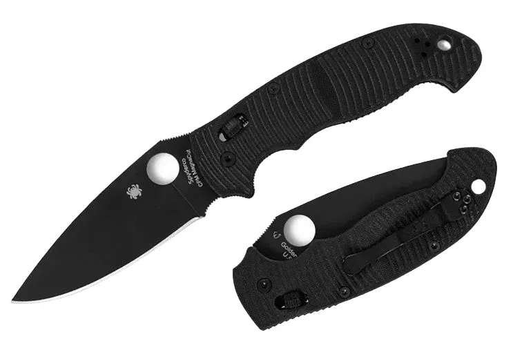 Spyderco Manix 2 XL Salt - Black G-10 Handle - DLC Magnacut Blade - C95GMCBKP2