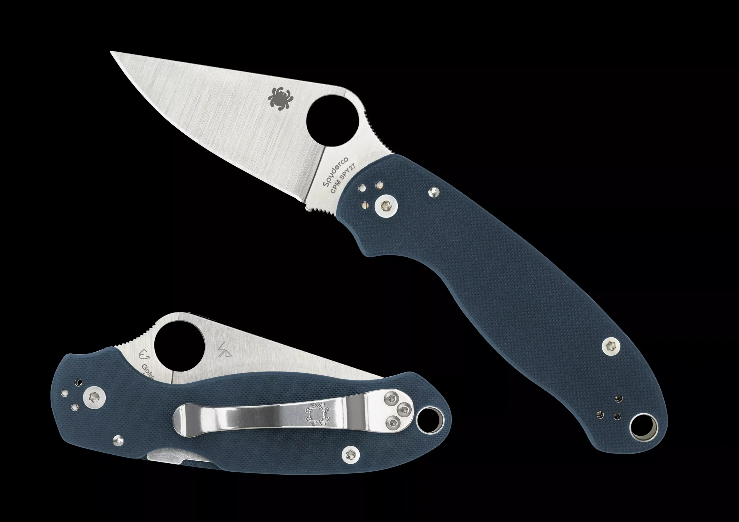 Spyderco Para 3 - Cobalt Blue G10 -CPM SPY27 - C223GPCBL