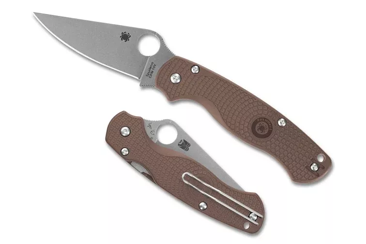 Spyderco Paramilitary 2 Lightweight - Brown FRN - 15V Blade - Sprint Run - C81PBN15V2