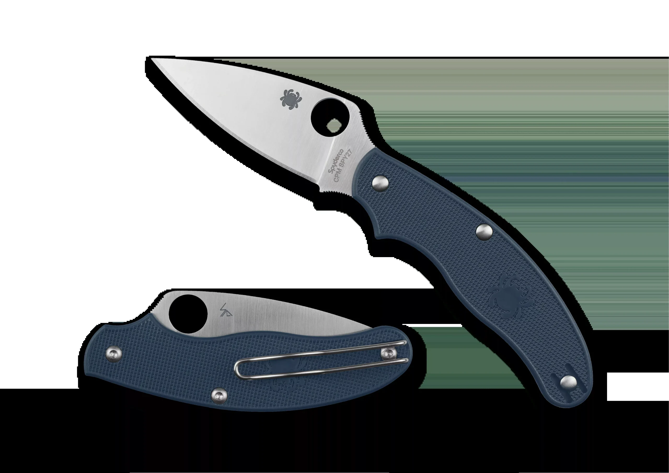 Spyderco UK Pen Knife - Slip Joint - Cobalt Blue FRN - CPM-SPY27 - C94PCBL