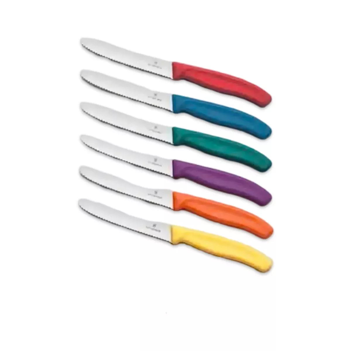 Victorinox Swiss Classic 4.5" Utility Knife 6 Piece Set Assorted Colors