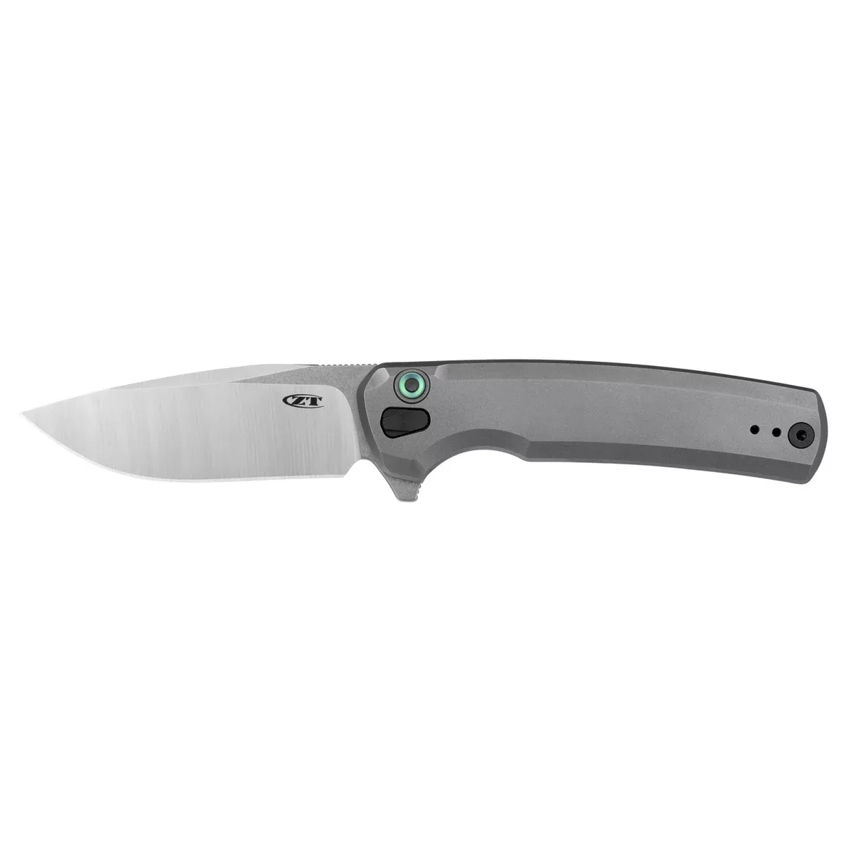 Zero Tolerance 0044 - Button Lock Flipper Grey Titanium