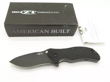 ZT Zero Tolerance 0350 Black G10 Onion Assisted S30V Folding Pocket Knife