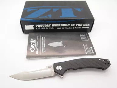 ZT Zero Tolerance 0450CFZDP ZDP-189 Carbon Fiber Framelock Folding Pocket Knife