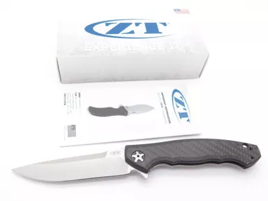 ZT Zero Tolerance 0452CF Sinkevich Titanium Framelock Carbon Fiber Folding Knife